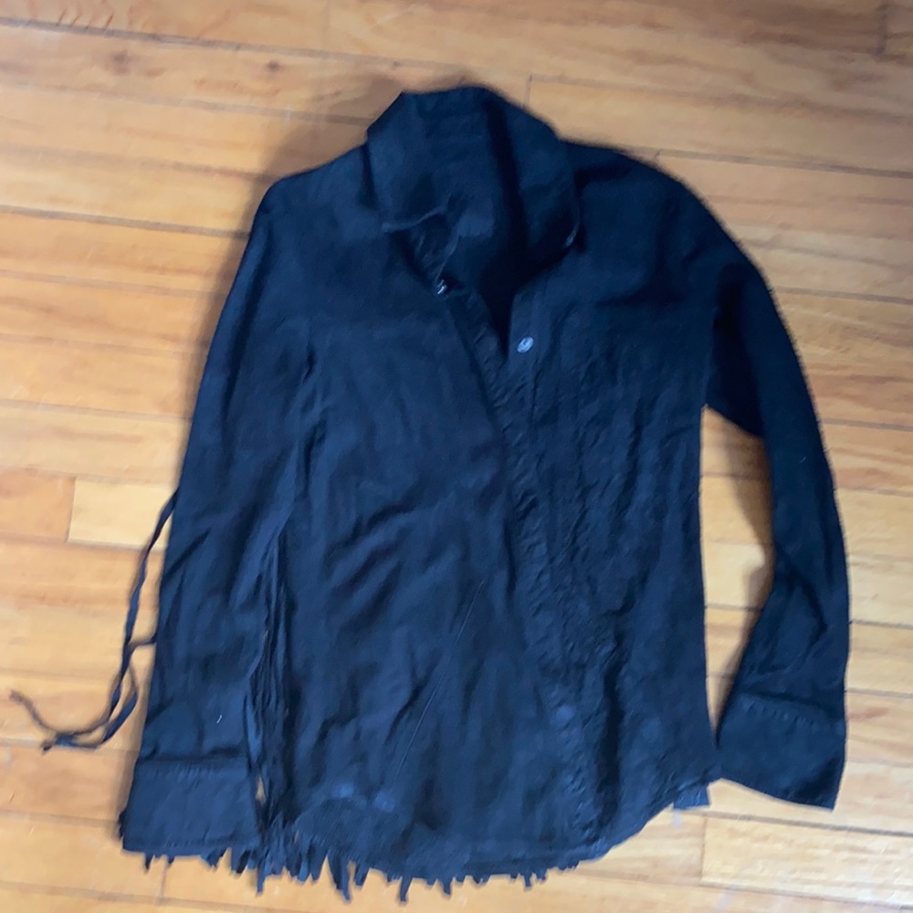 RTA FRINGE SUEDE SHIRT NWT - never worn